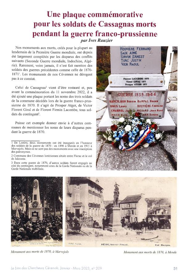 IRauzier article Monument aux Morts.JPG