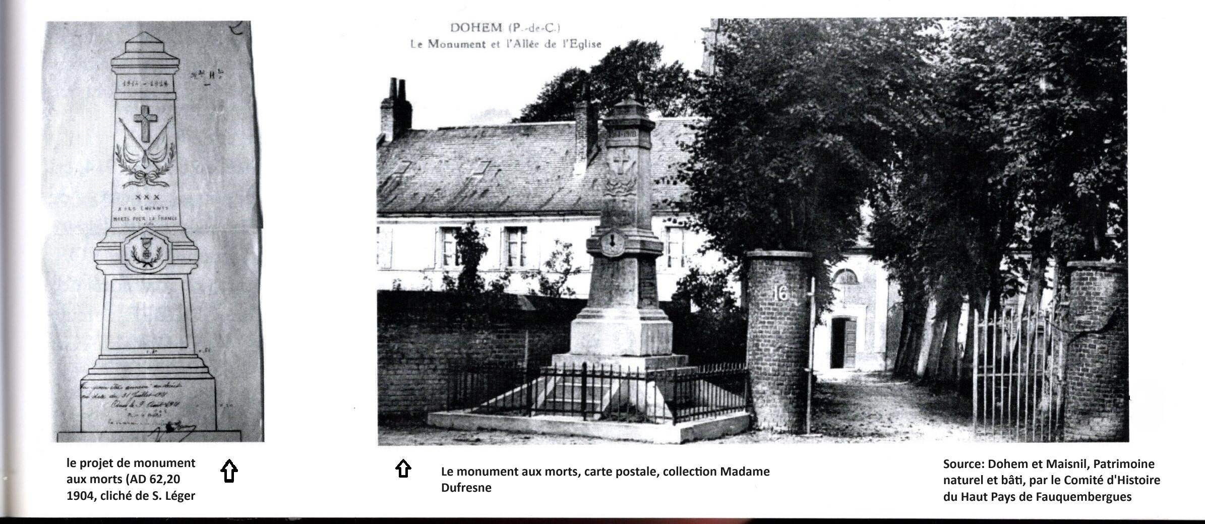 le monument aux morts plan et photo ancienne.jpg