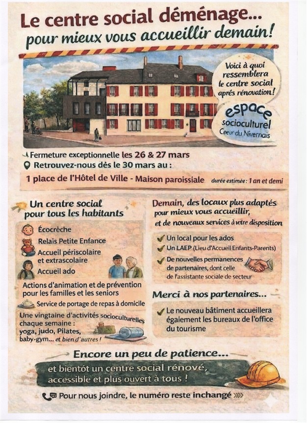 Déménagement du Centre Social