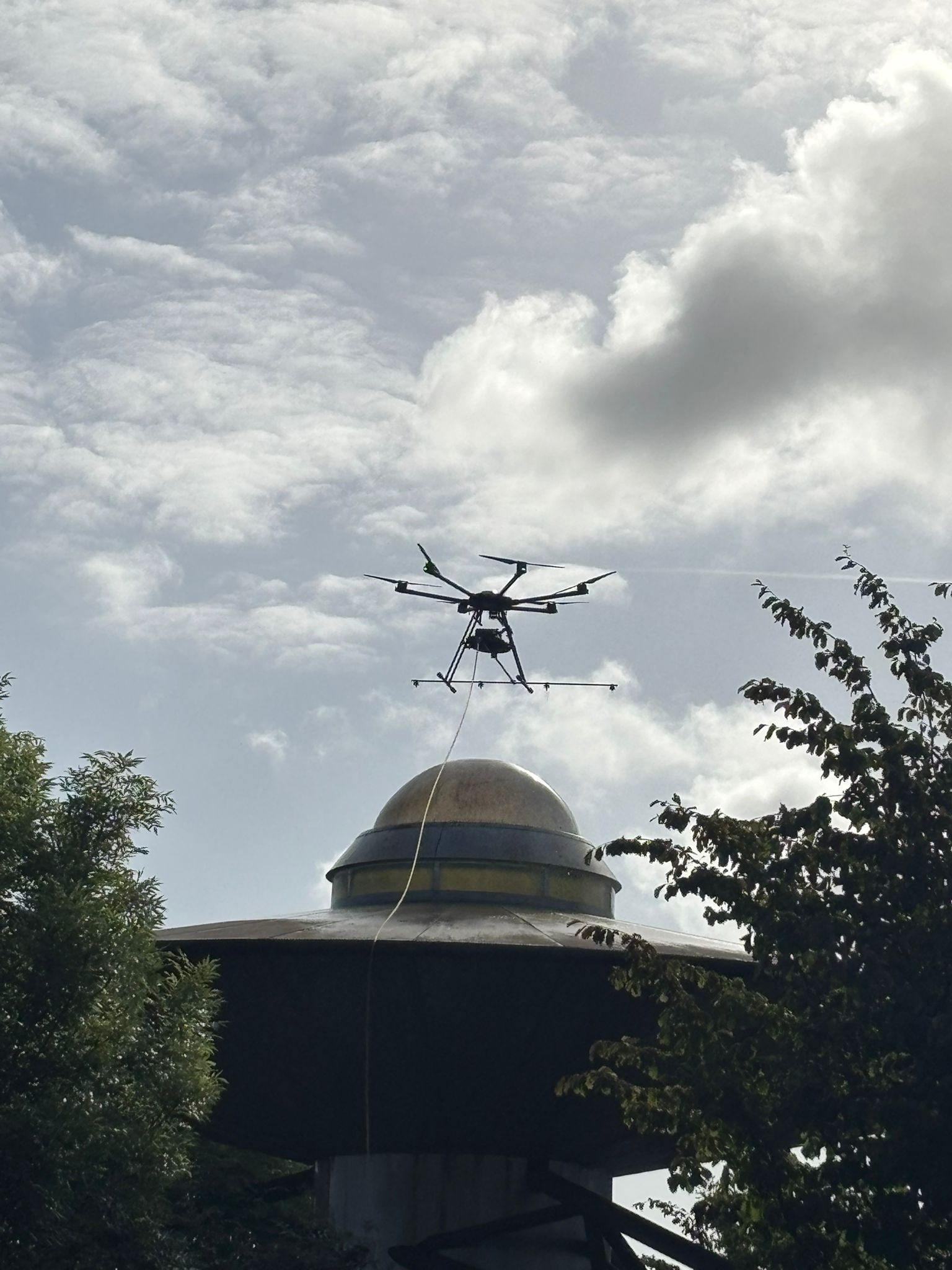 Avant nettoyage au drone