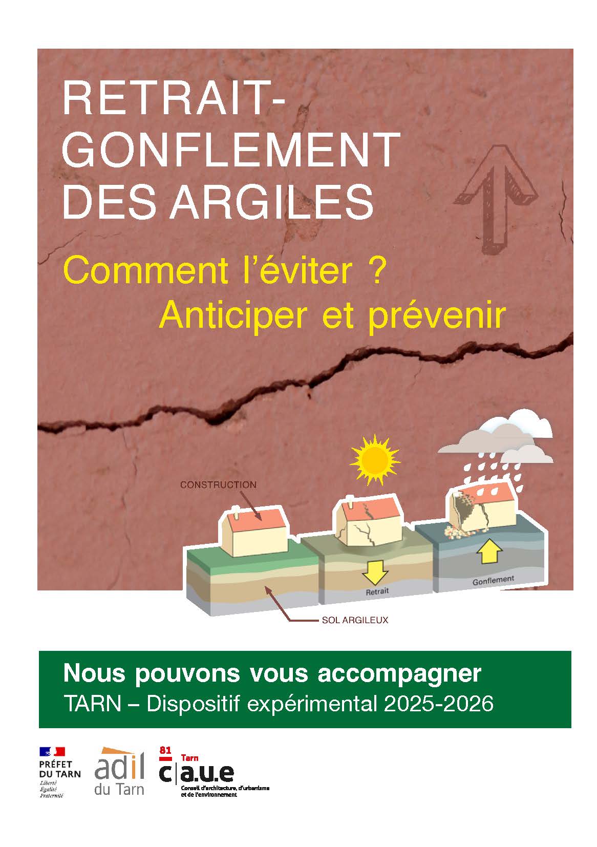 ADIL DU TARN /CAUE : "Prévention Retrait Gonflement d'Argile"