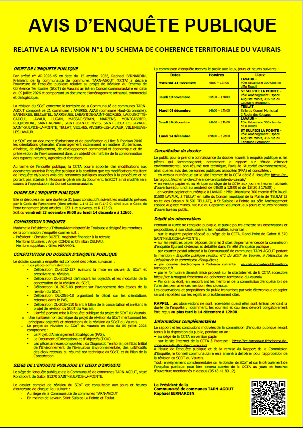 Avis d_enquête publique relative à la révision du SCoT du Vaurais.PNG