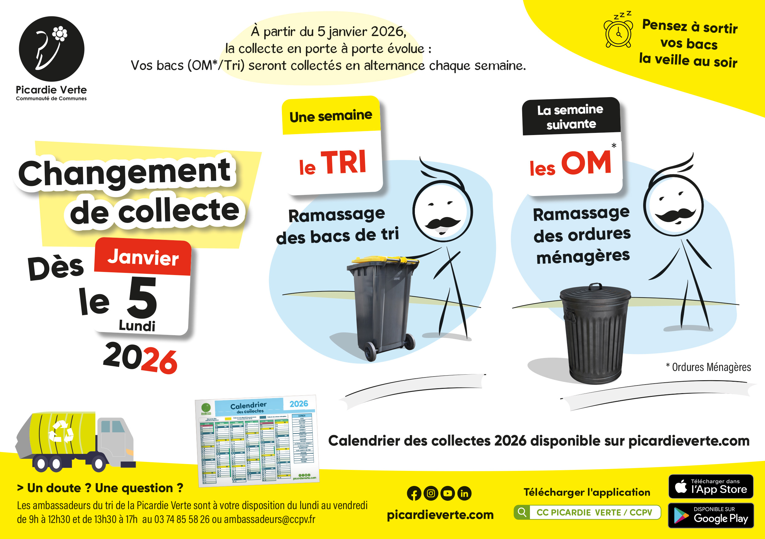 Collecte en porte à porte évolue
