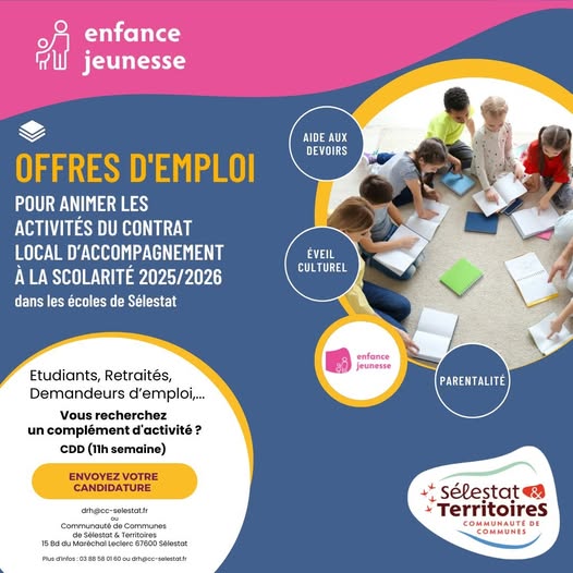 OFFRES D'EMPLOI ANIMATEURS
