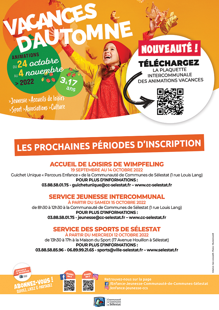 PROGRAMME JEUNESSE AUTOMNE 2022