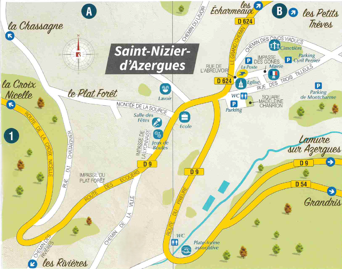Carte centre bourg