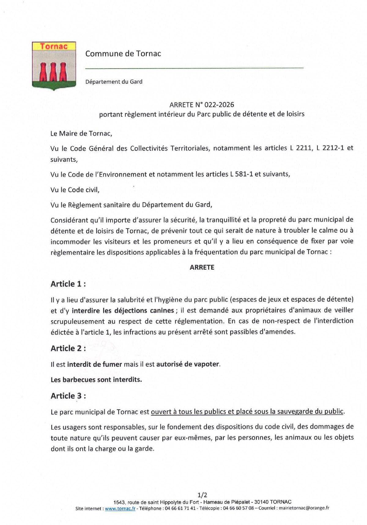 Arrêté 022-2026 Projet èglementation parc public de détente et de loisirs _3__page-0001-1.jpg