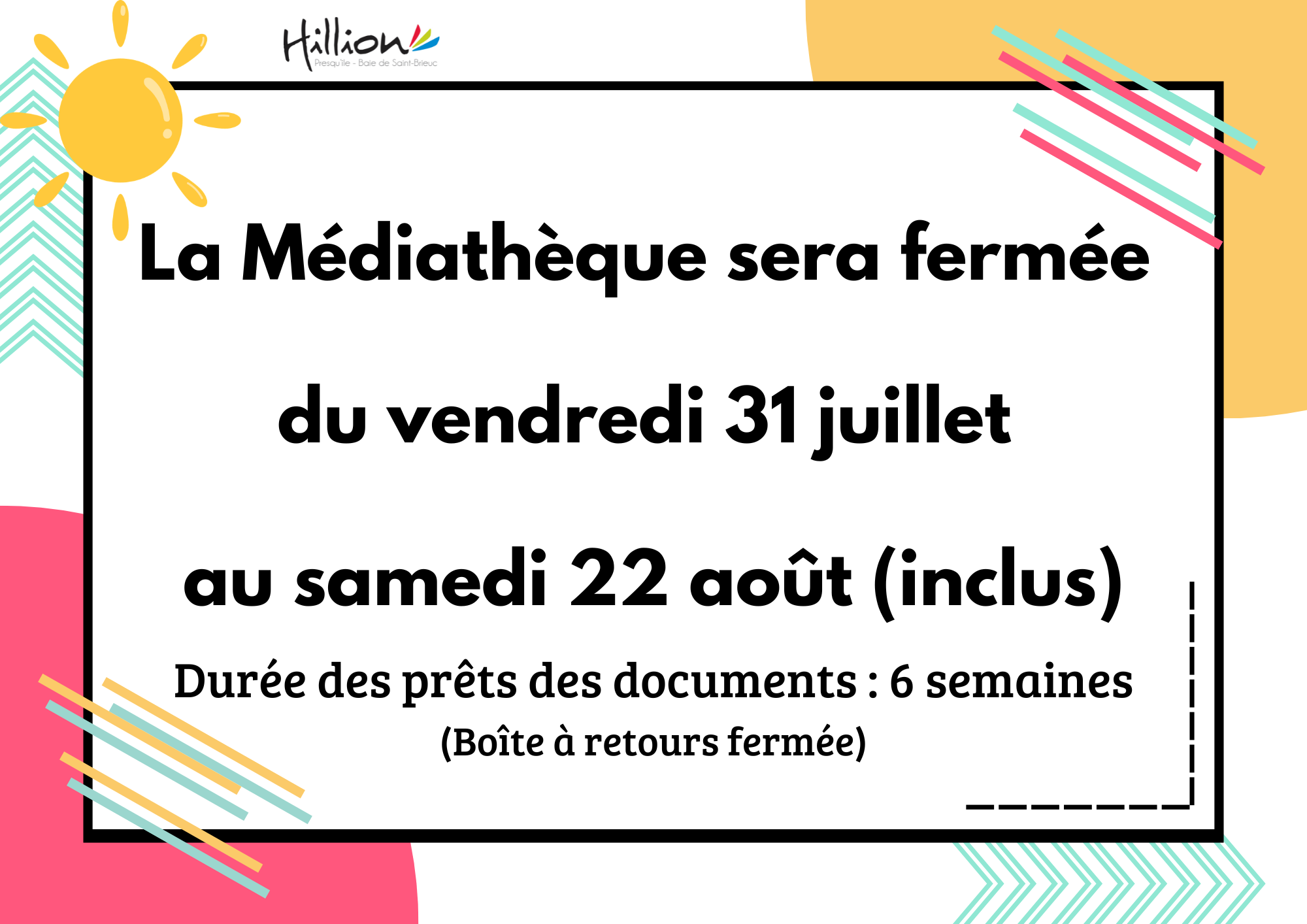 fermeture estivale 2026 Médiathèque.png