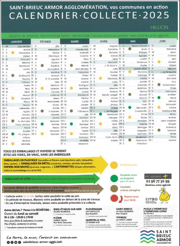 Calendrier Collecte  2025 jan juin.JPG