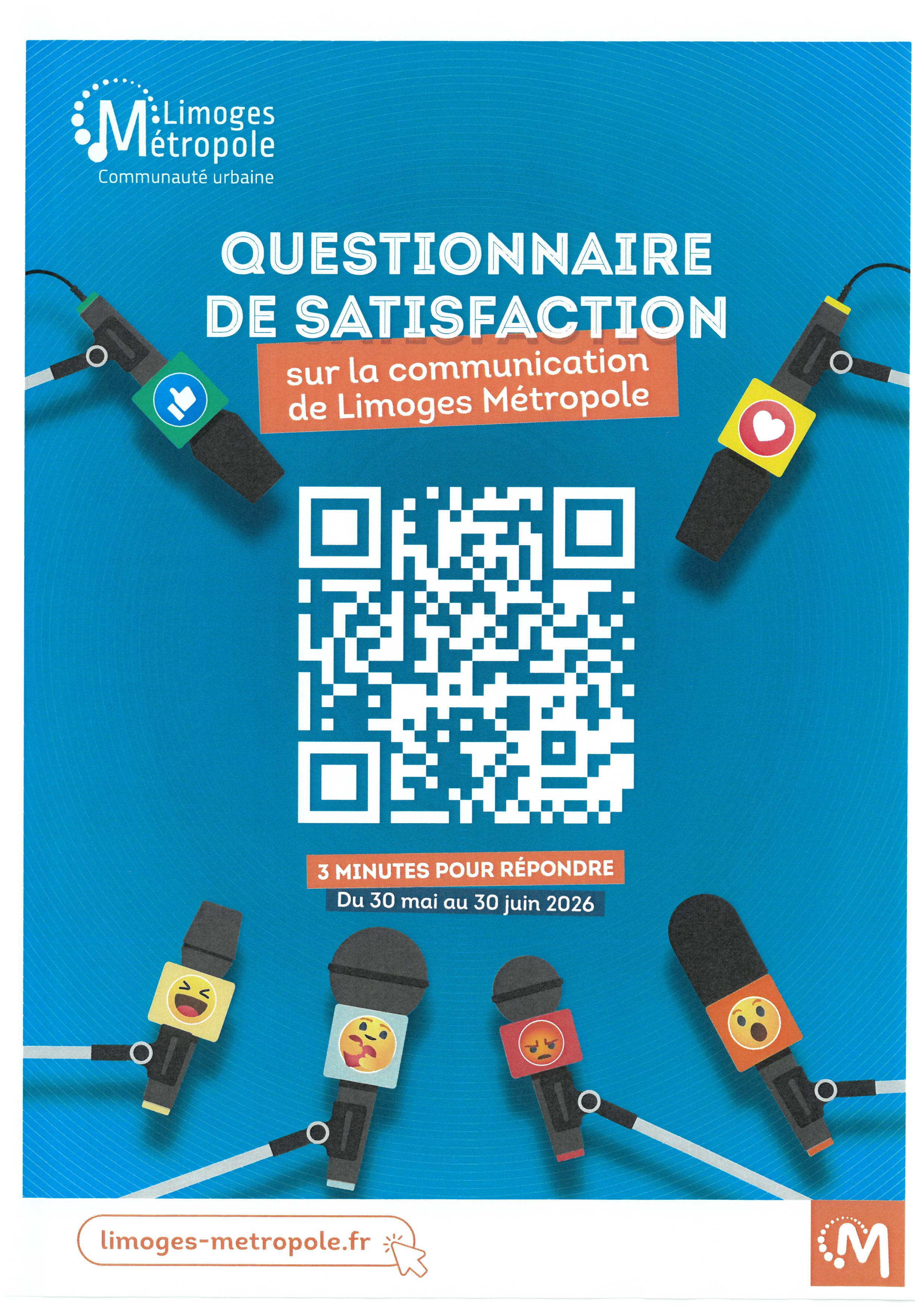 Questionnaire de satisfaction - Limoges Métropole