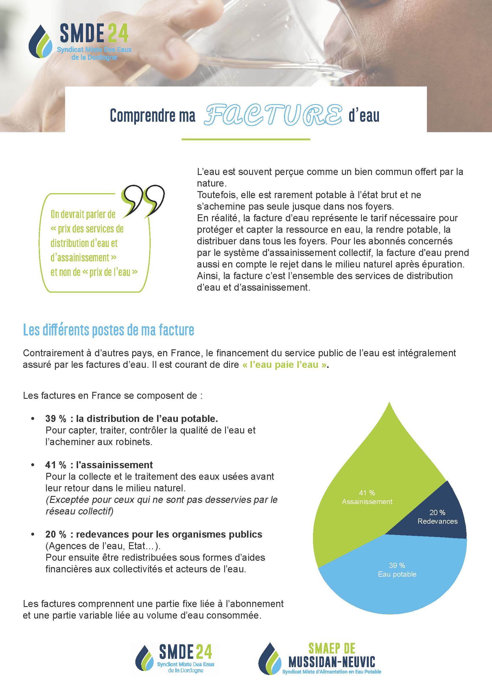 Comprendre ma facture d'eau