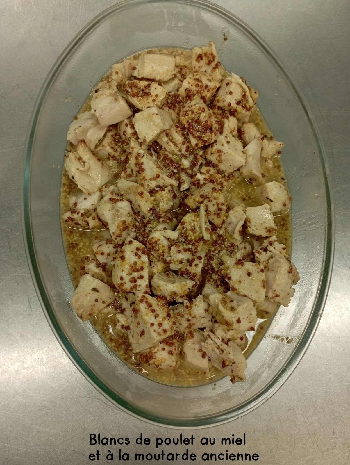 Poulet miel moutarde