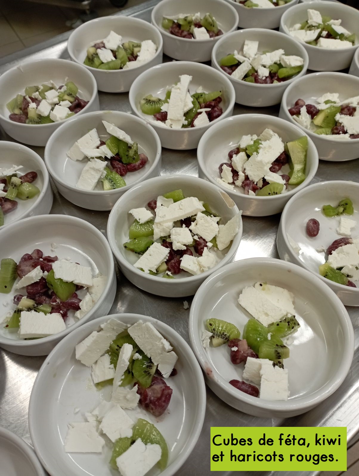 Feta haricots rouge kiwi