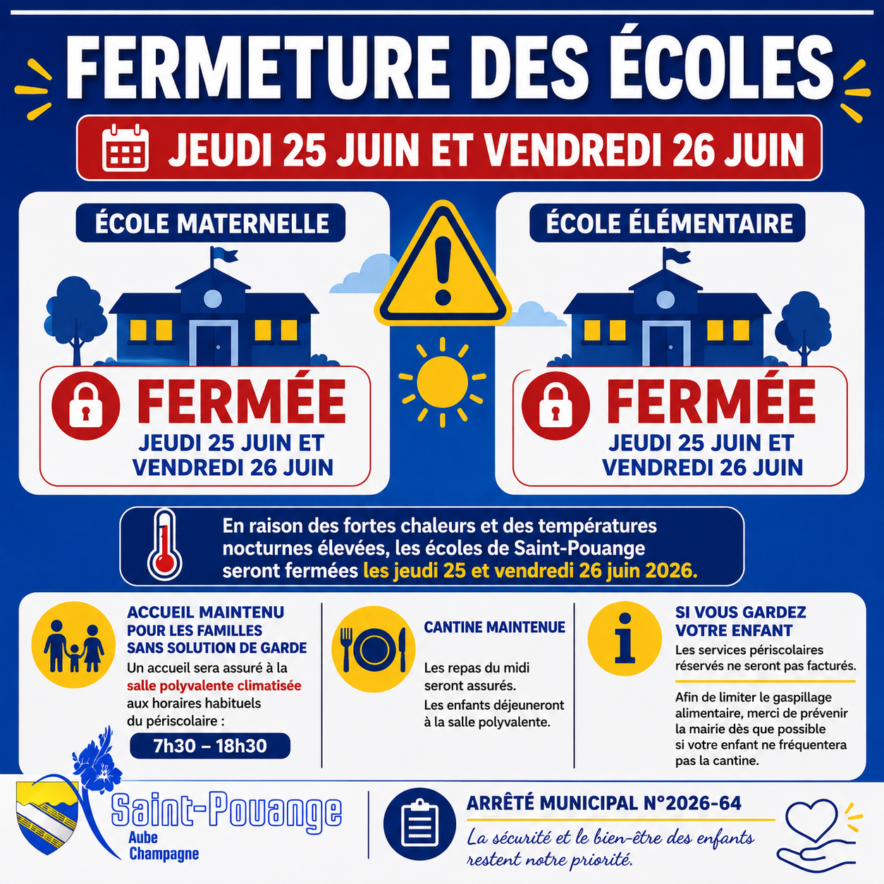 Arrêté 2026-64 fixant la fermeture de l_école élémentaire et maternelle.png