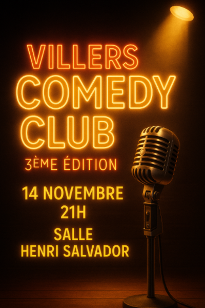 VILLERS COMEDY CLUB (14/11/2025
-
14/11/2025)