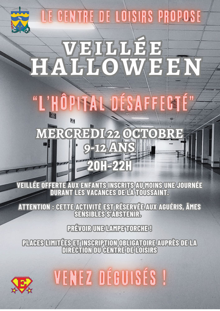 Affiche veillée Halloween 2025