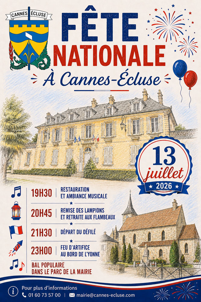 Affiche Fête Nationale 13 juillet 2026