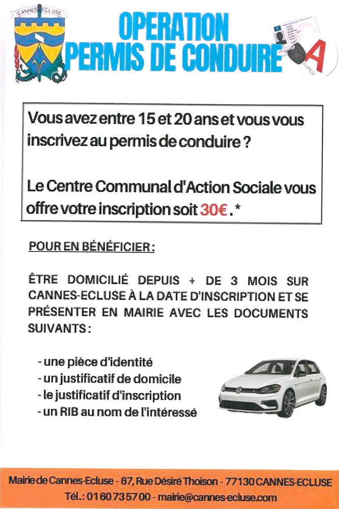 Affiche Permis de conduire 2024
