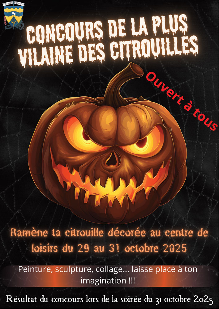 Affiche concours citrouilles 2025