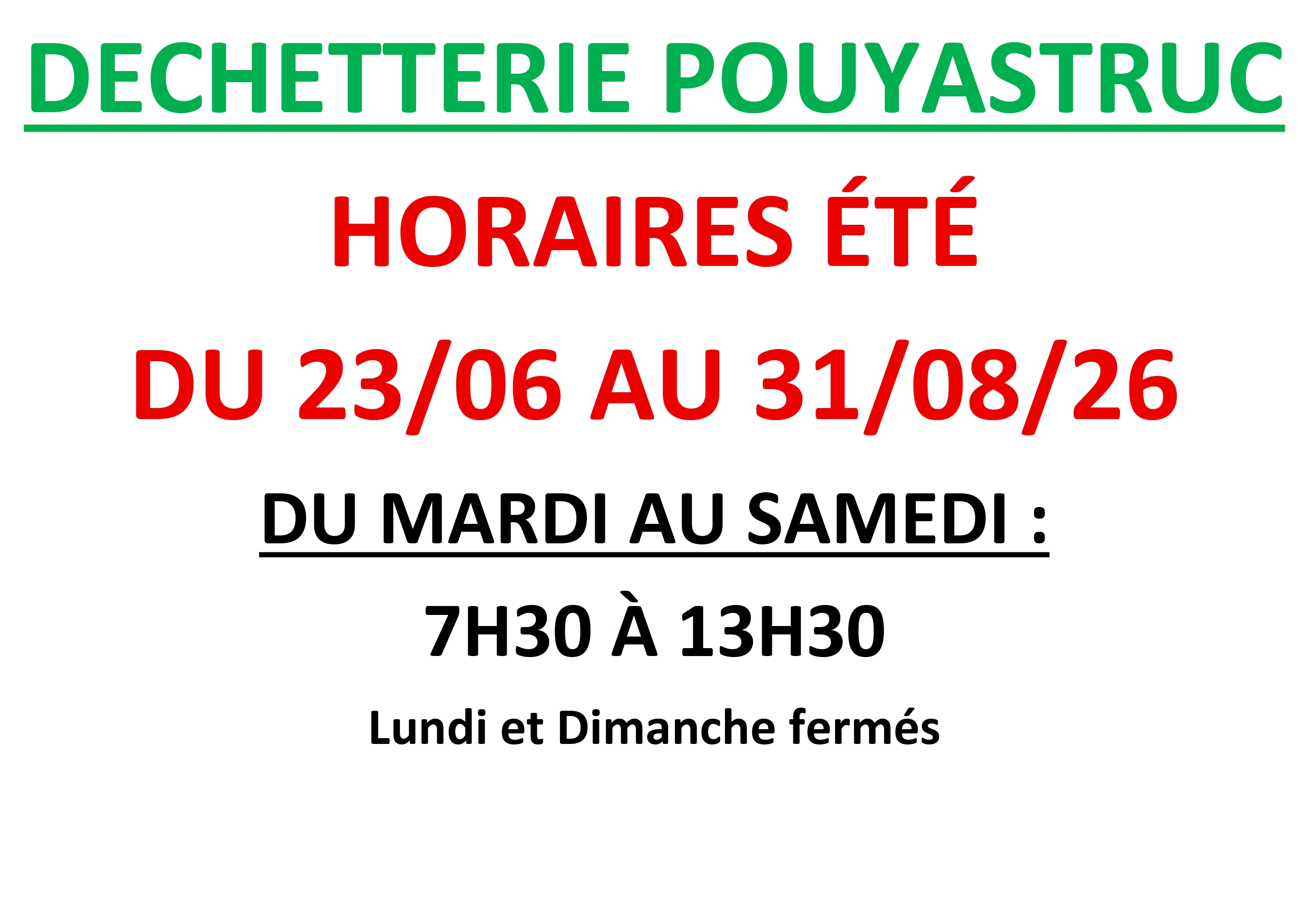 Affiche HORAIRES ETE DECHETTERIE POUYASTRUC_page-0001.jpg