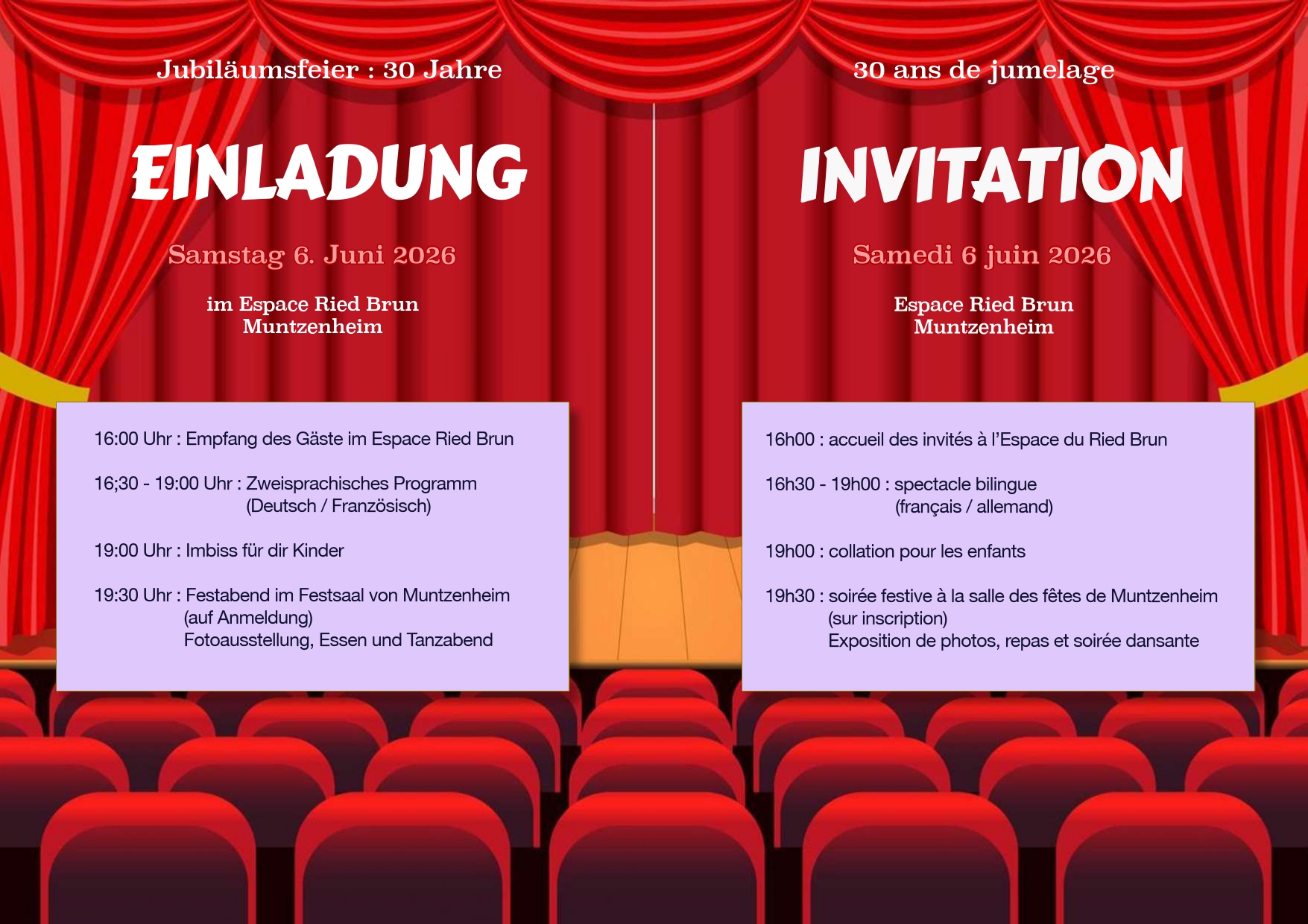 30ème anniversaire du jumelage avec Bahlingen am Kaiserstuhl
