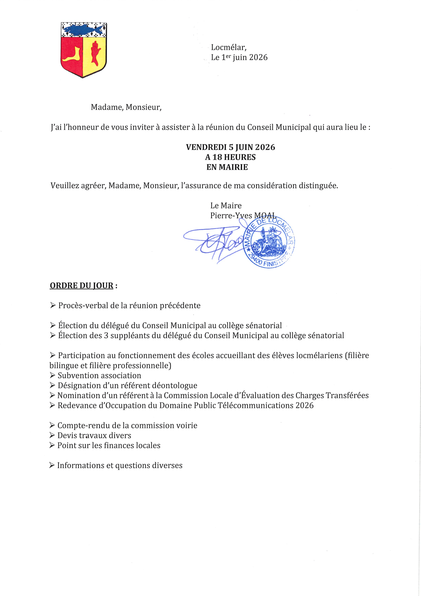 Conseil Municipal