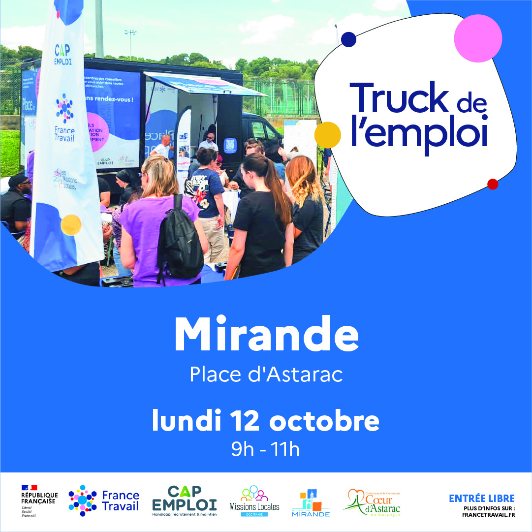 Truck de l'Emploi - Mirande - 12.10.2026