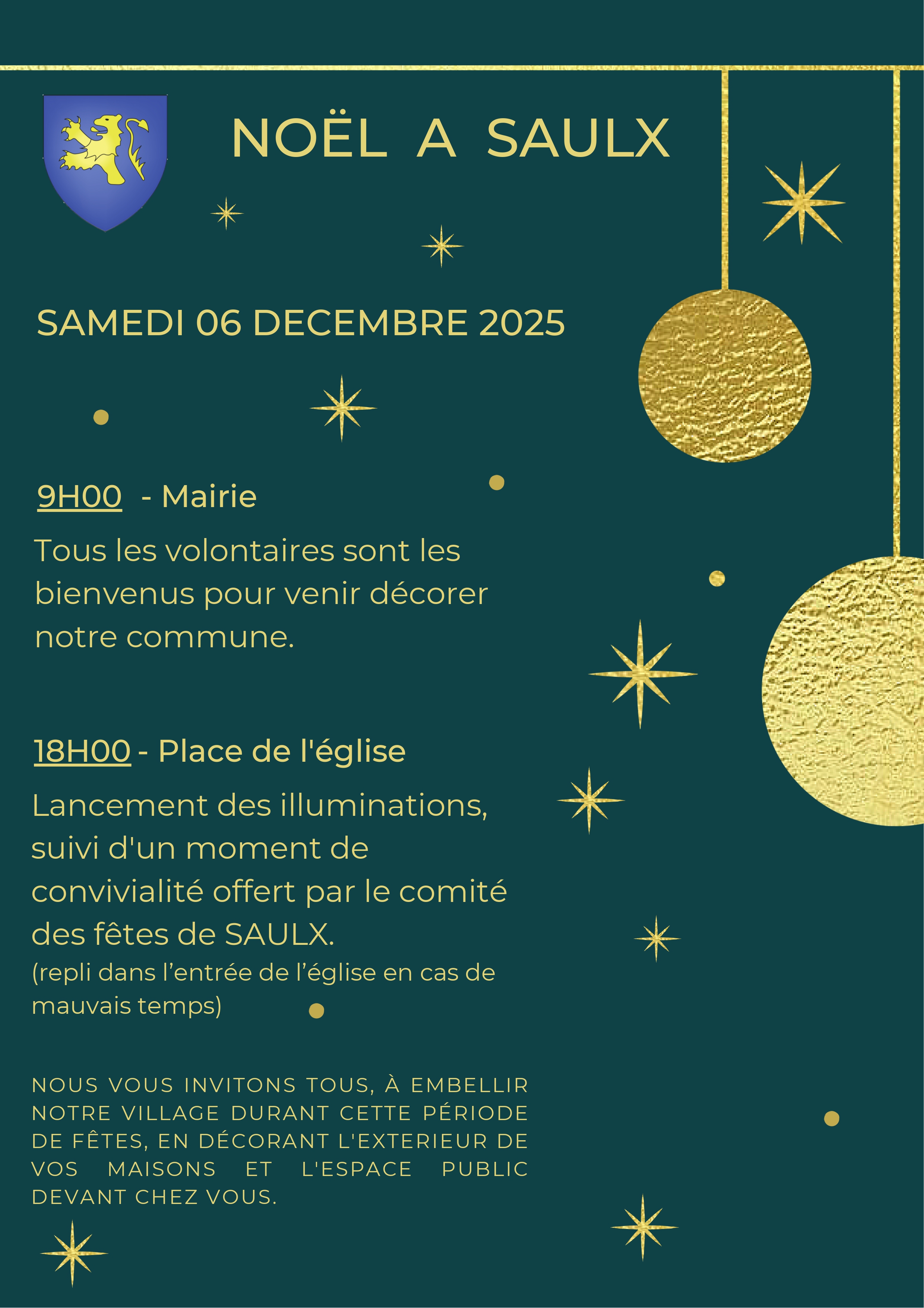 Vert et Doré Classe et Élégant Entreprise Noël Affiche.jpg