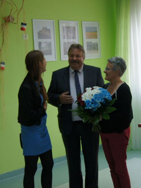 rencontre des 2 maires, Stanilaw Sadowski et Marie-Ange Fouchereau.jpg