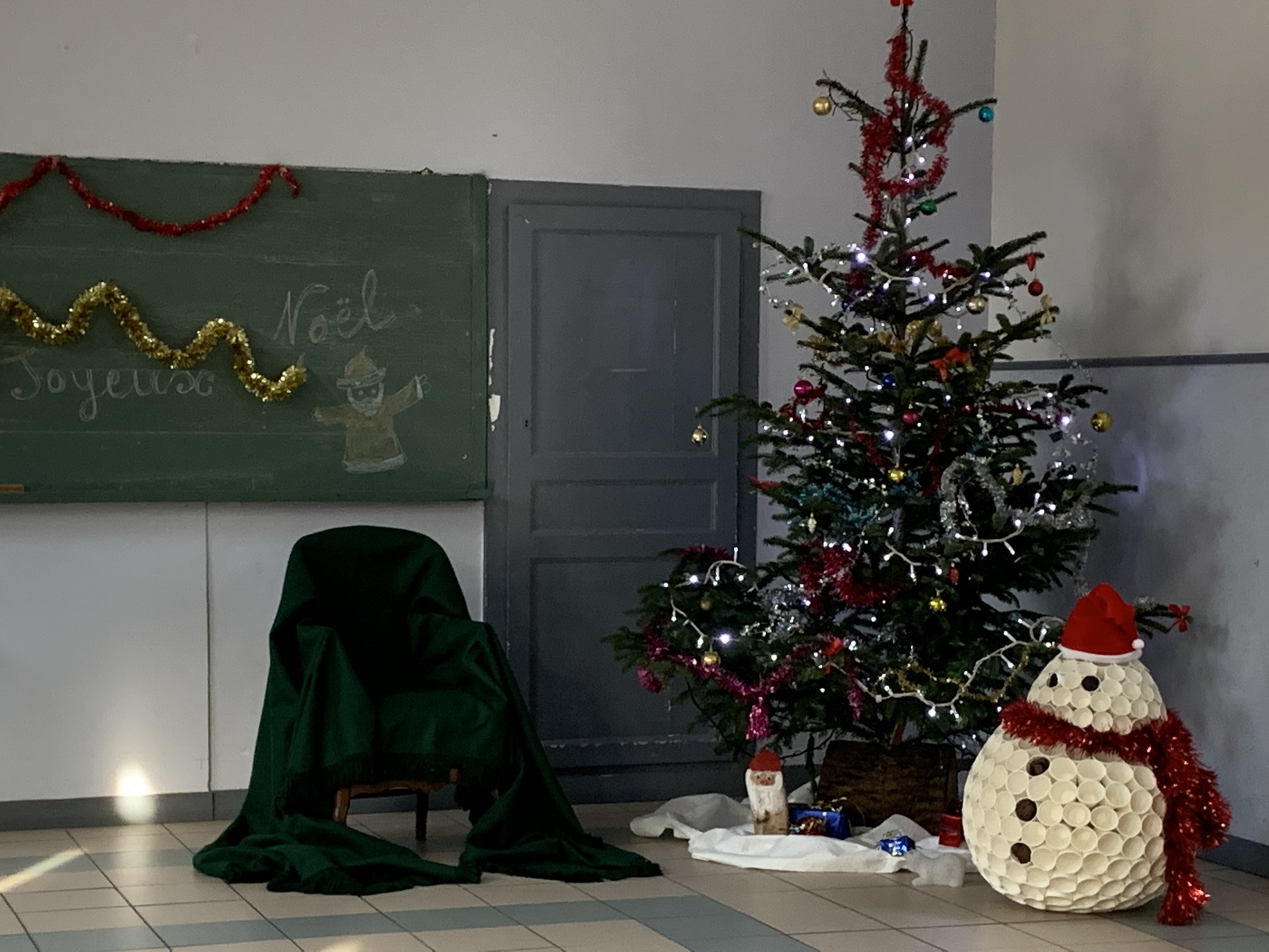 tout était prêt pour l'accueil du Père Noël 