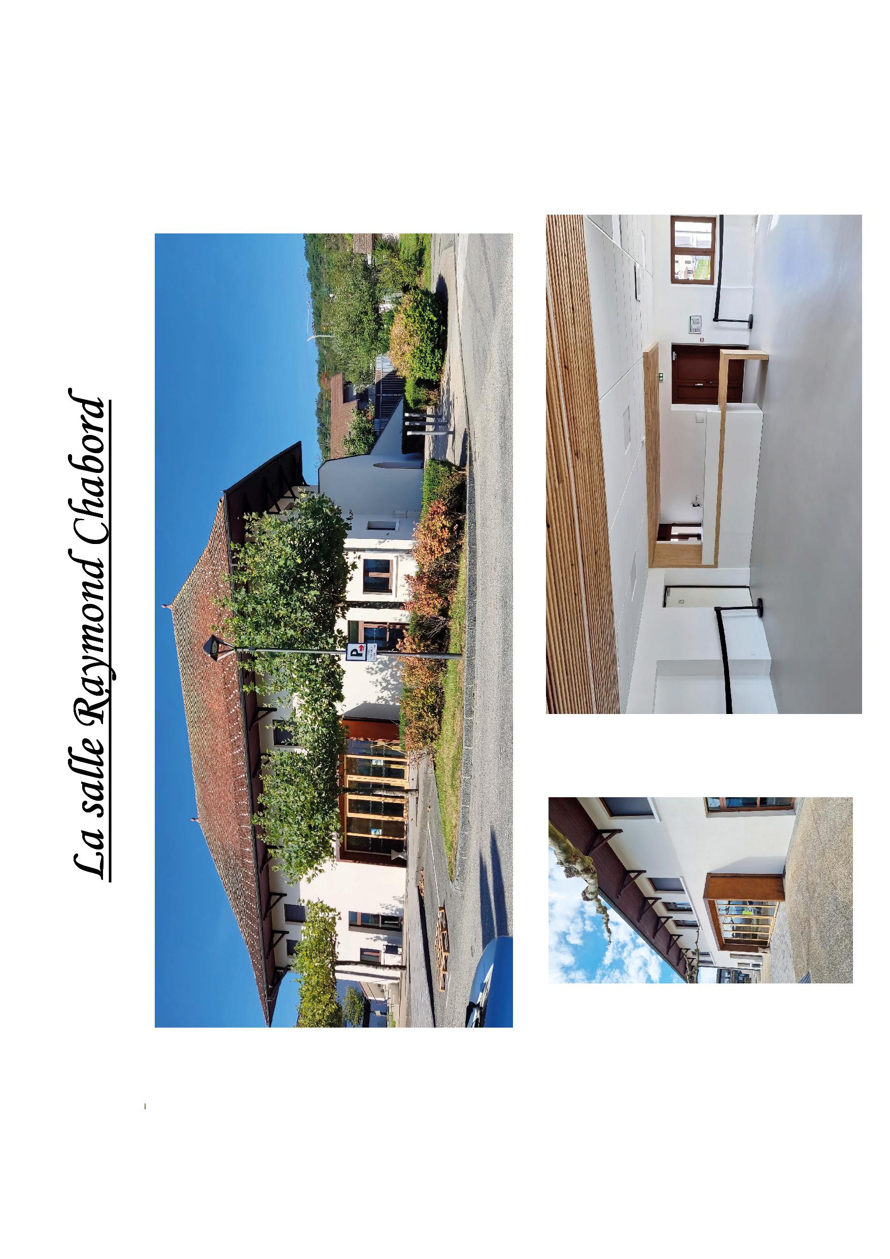 Salles municipales Commune de Charvonnex