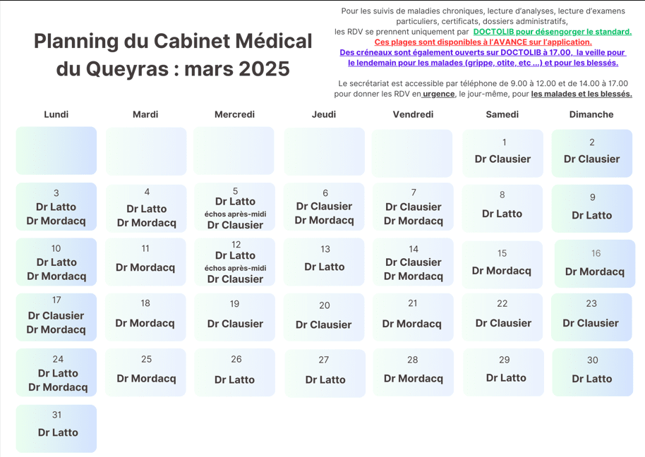 Planing medecins mars.png