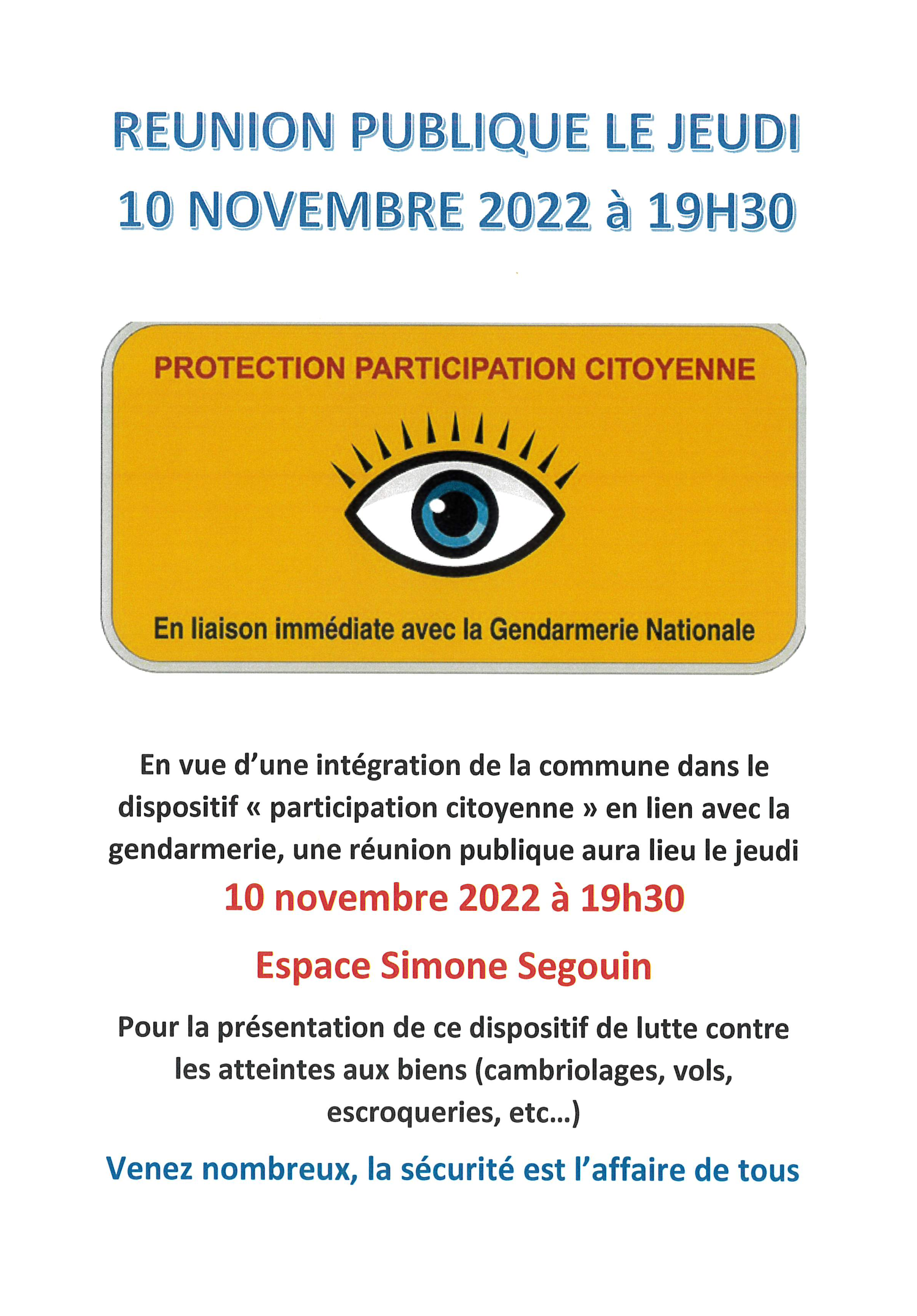PROTECTION PARTICIPATION CITOYENNE