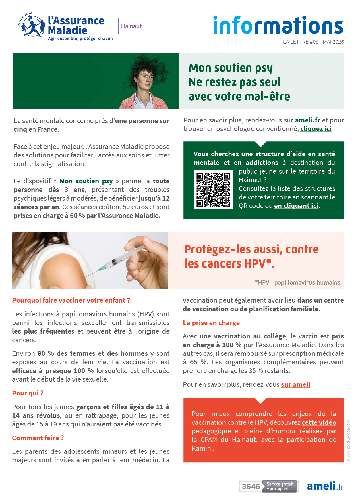 Lettre d'information CPAM - MAI 2026