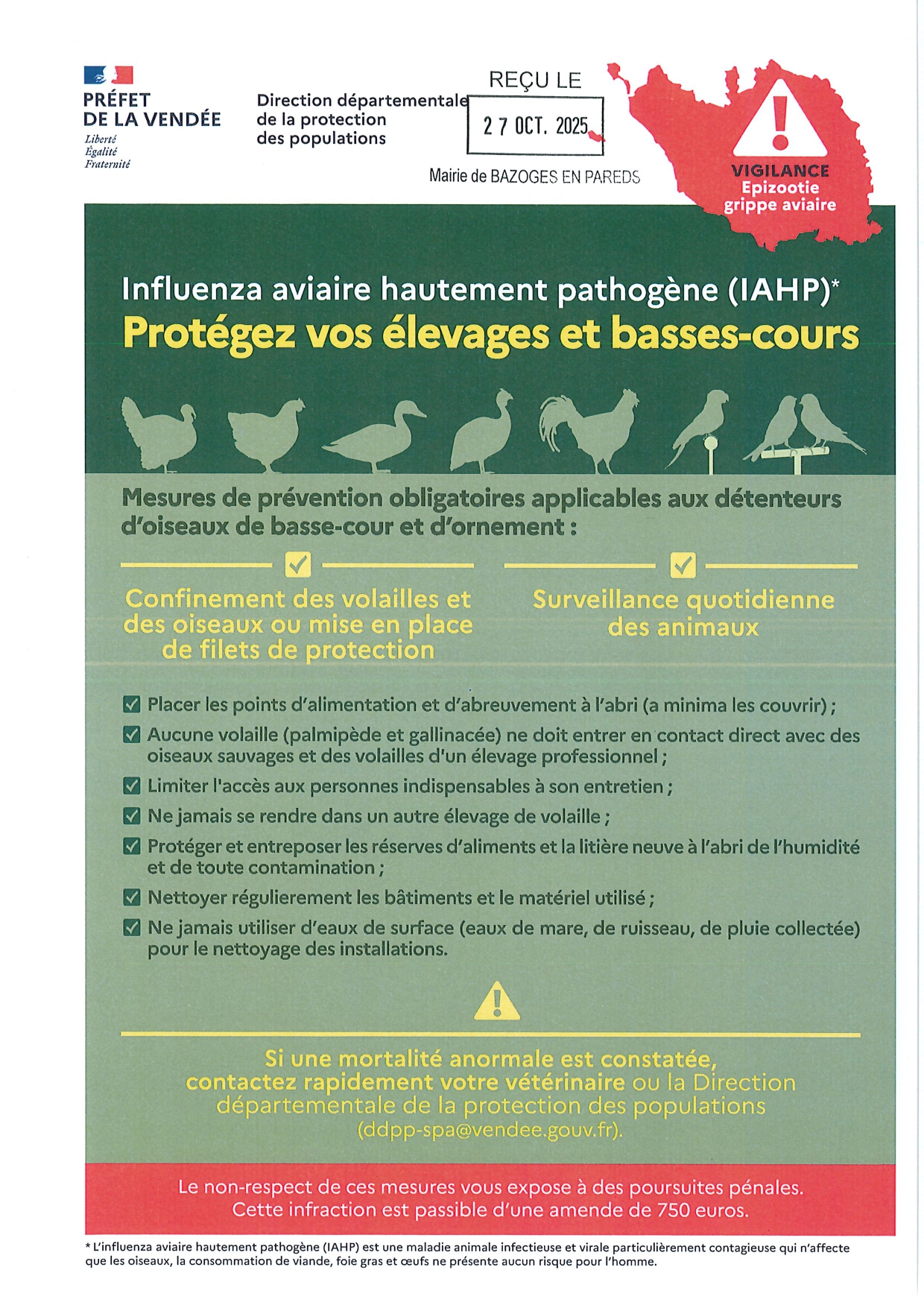 Virus de la grippe aviaire