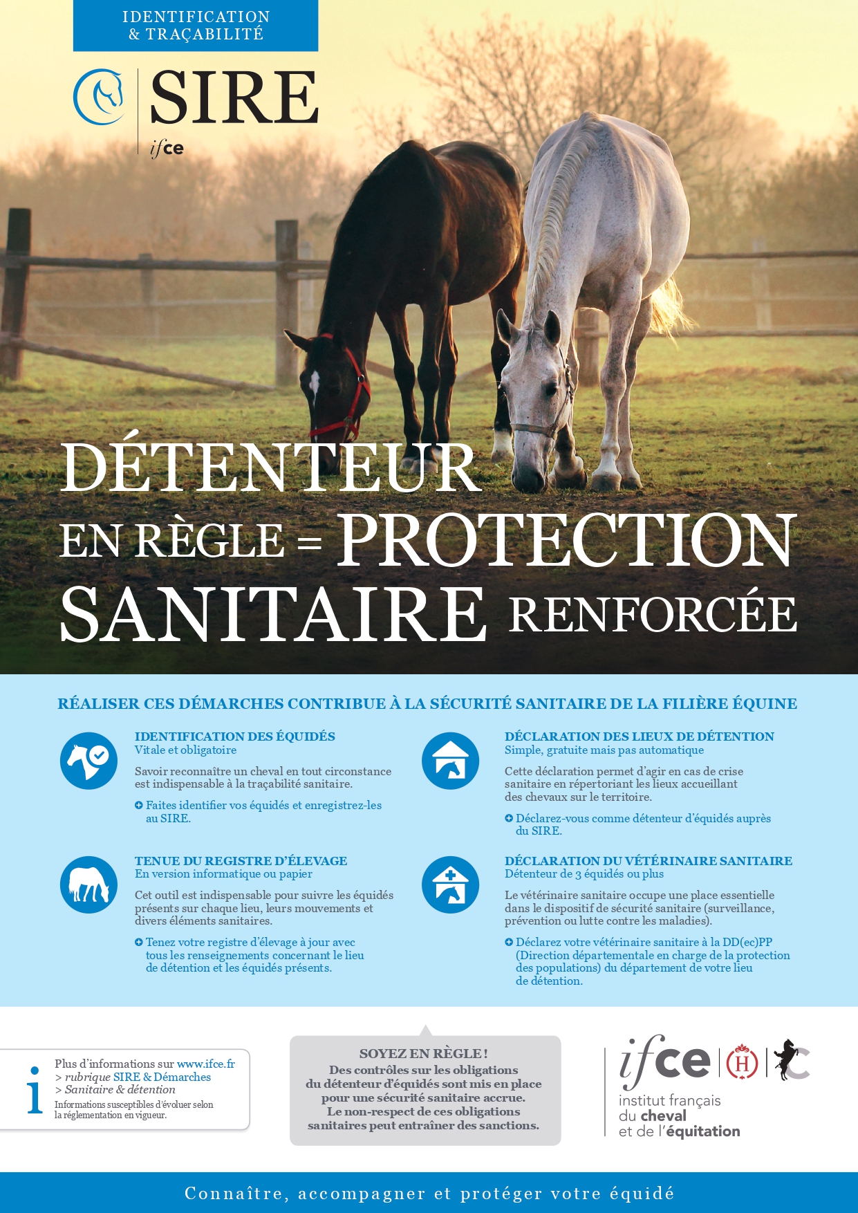 Institut Français du Cheval et de l'Equitation (IFCE) / Contrôles sanitaires