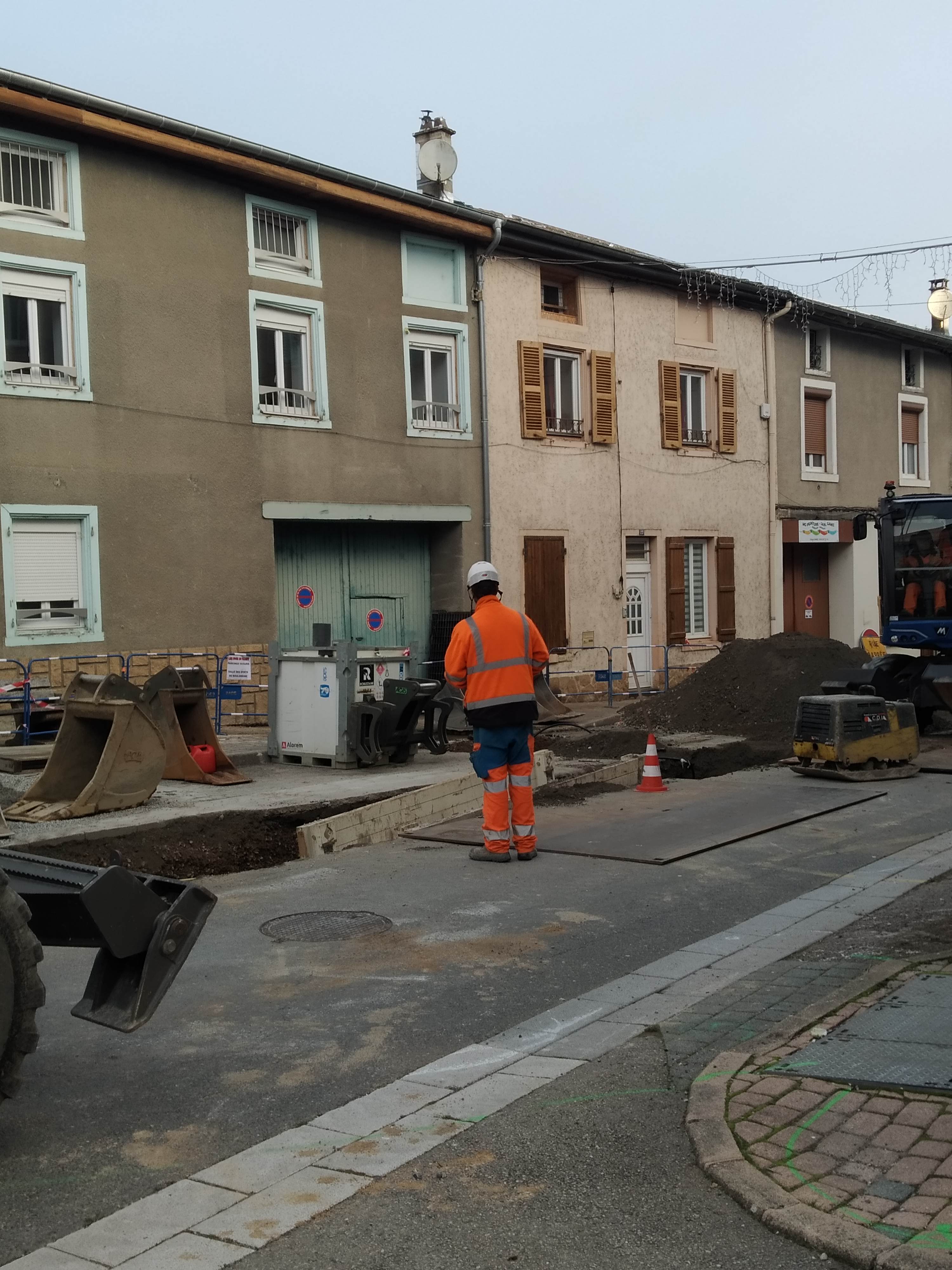 Travaux d'assainissement