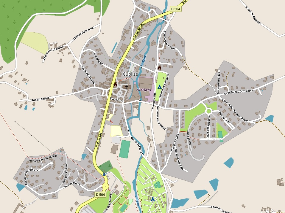 Plan de la commune