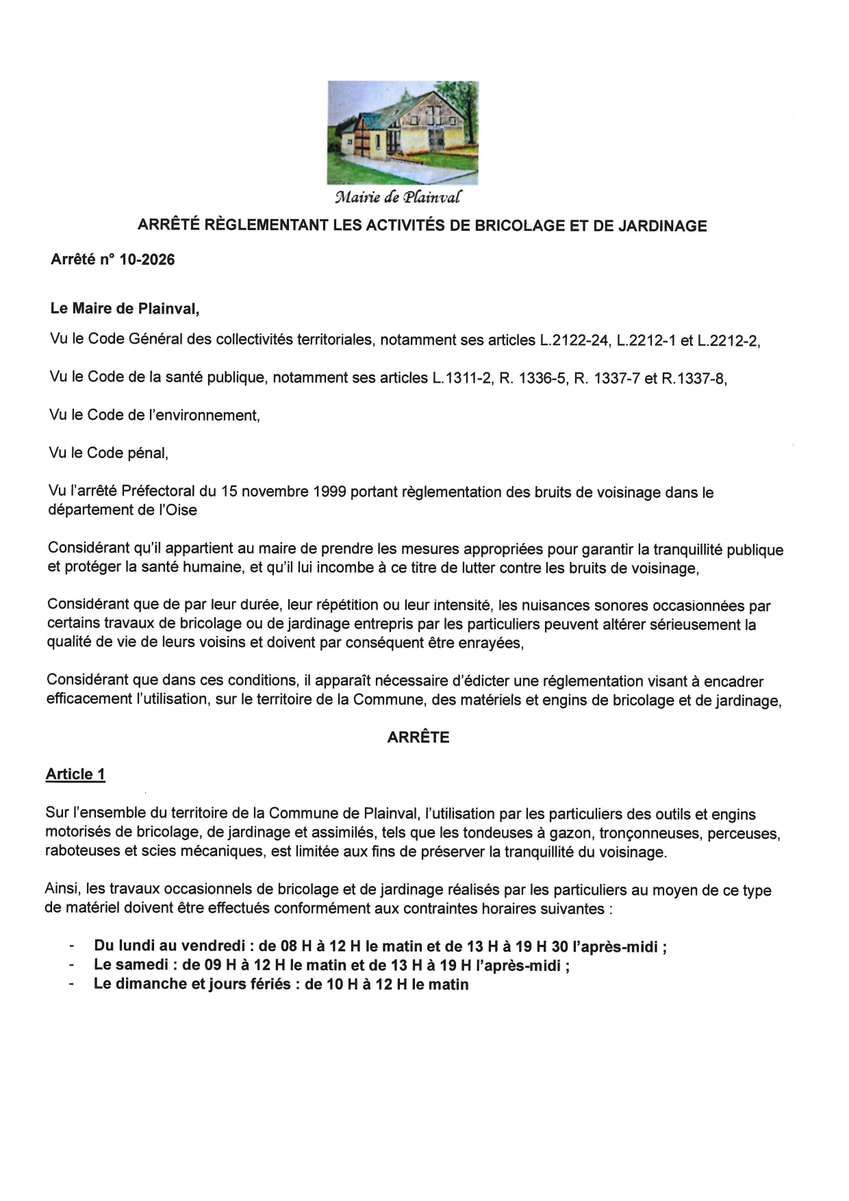 Rappel - Bruit