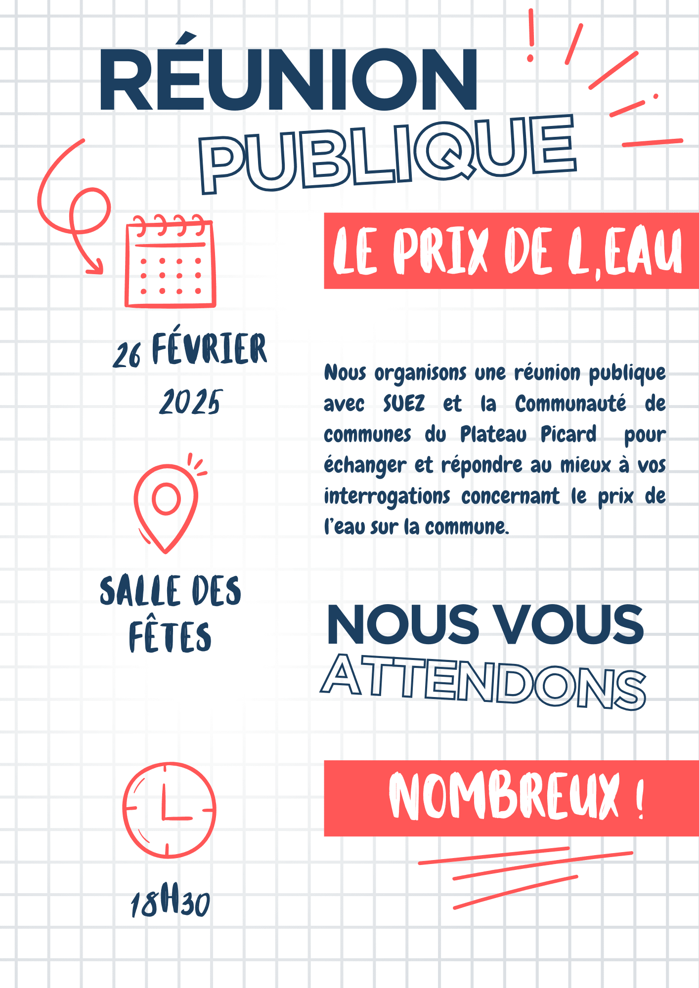 Flyer Réunion de rentrée scolaire dynamique illustratif  bleu marine.png