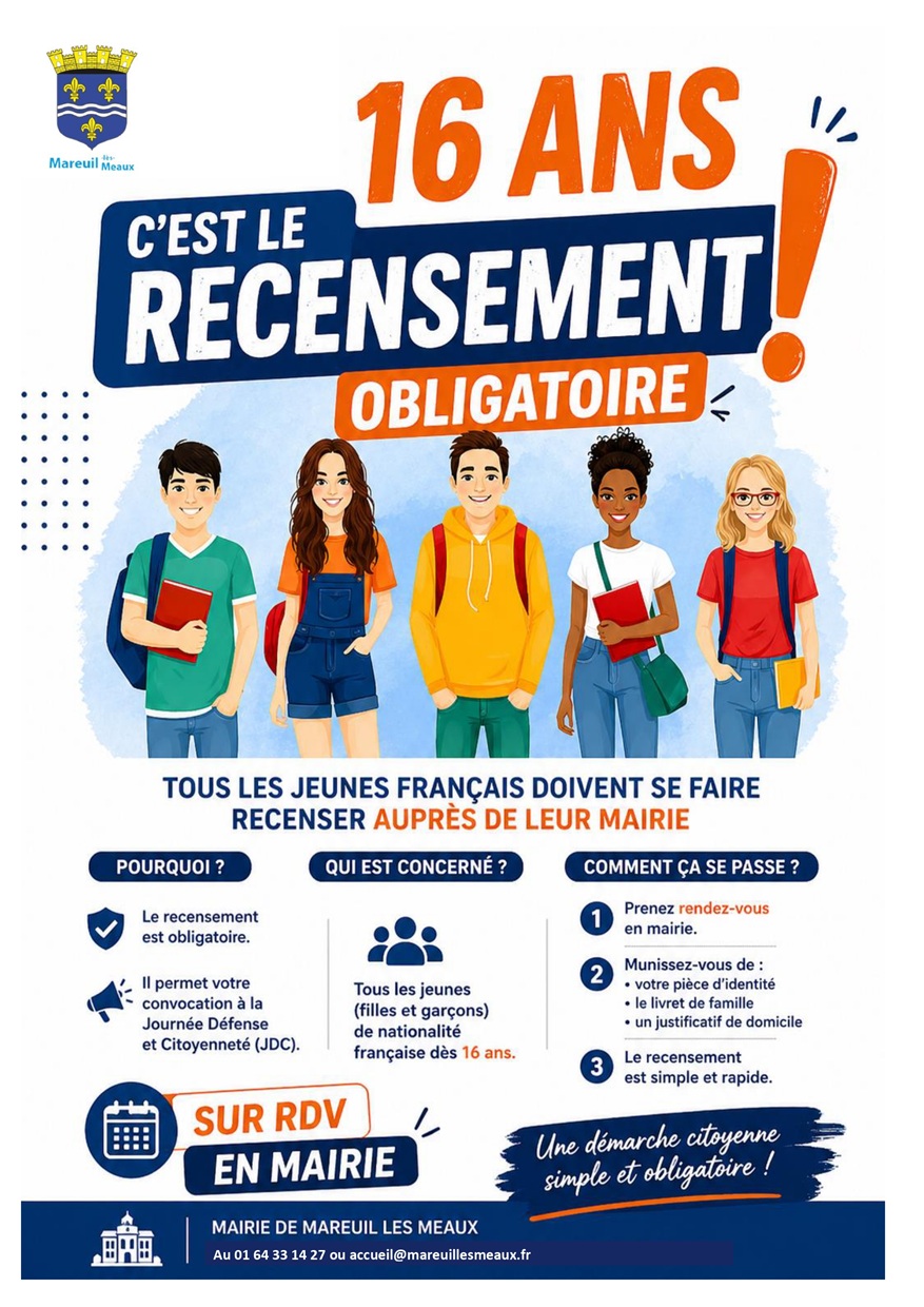 Tu as 16 ans ? C'est l'heure du recensement !