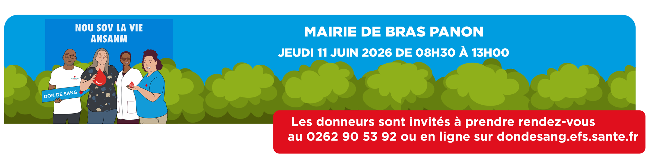 Collecte de sang - Jeudi 11 juin 2026