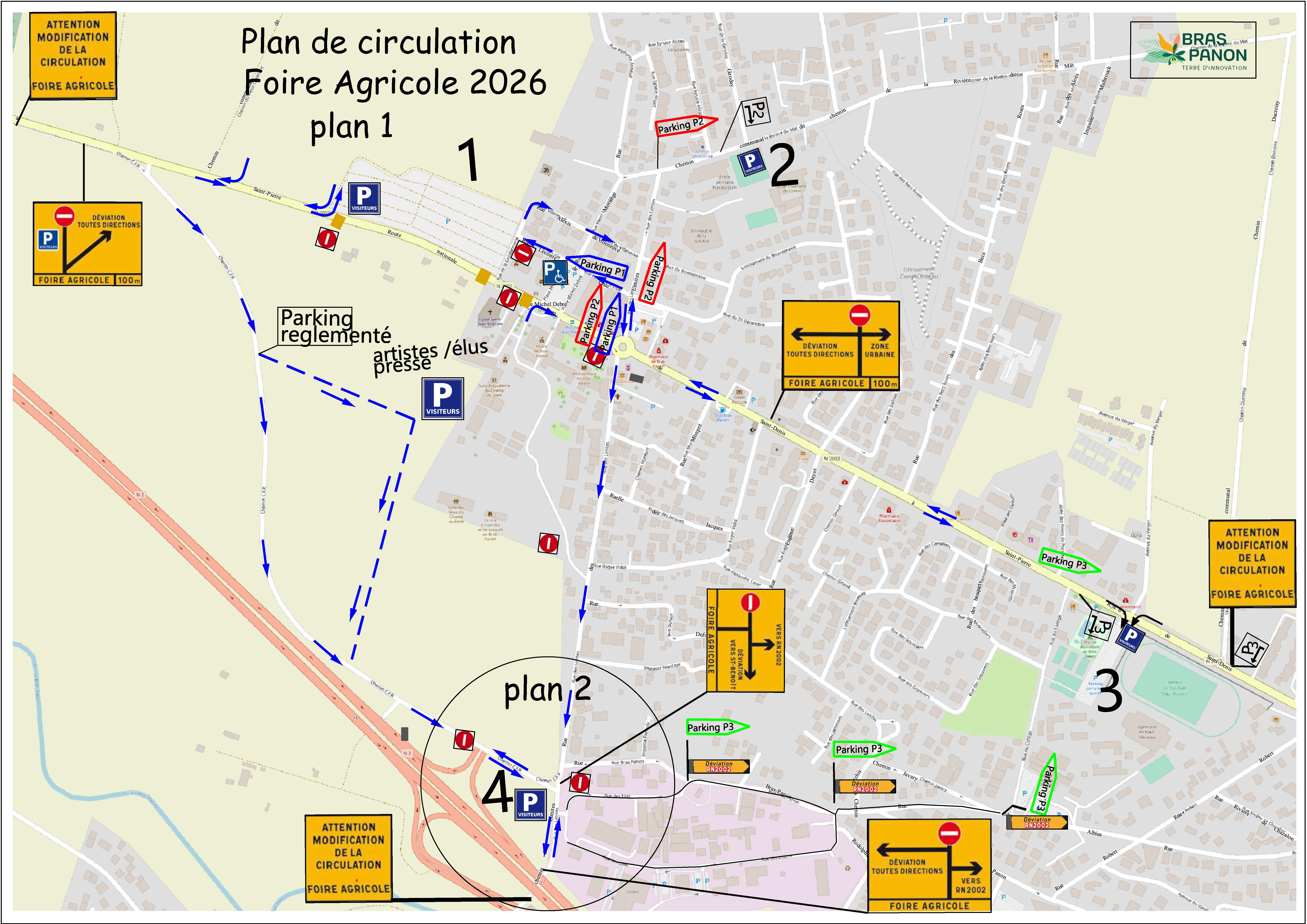 Plan de circulation foire