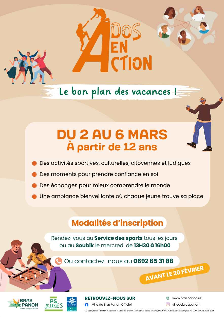 Vacances des ados en action