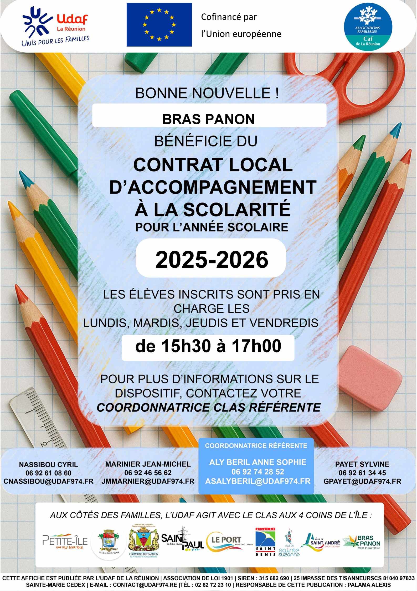 AFFICHE CLAS Bras Panon