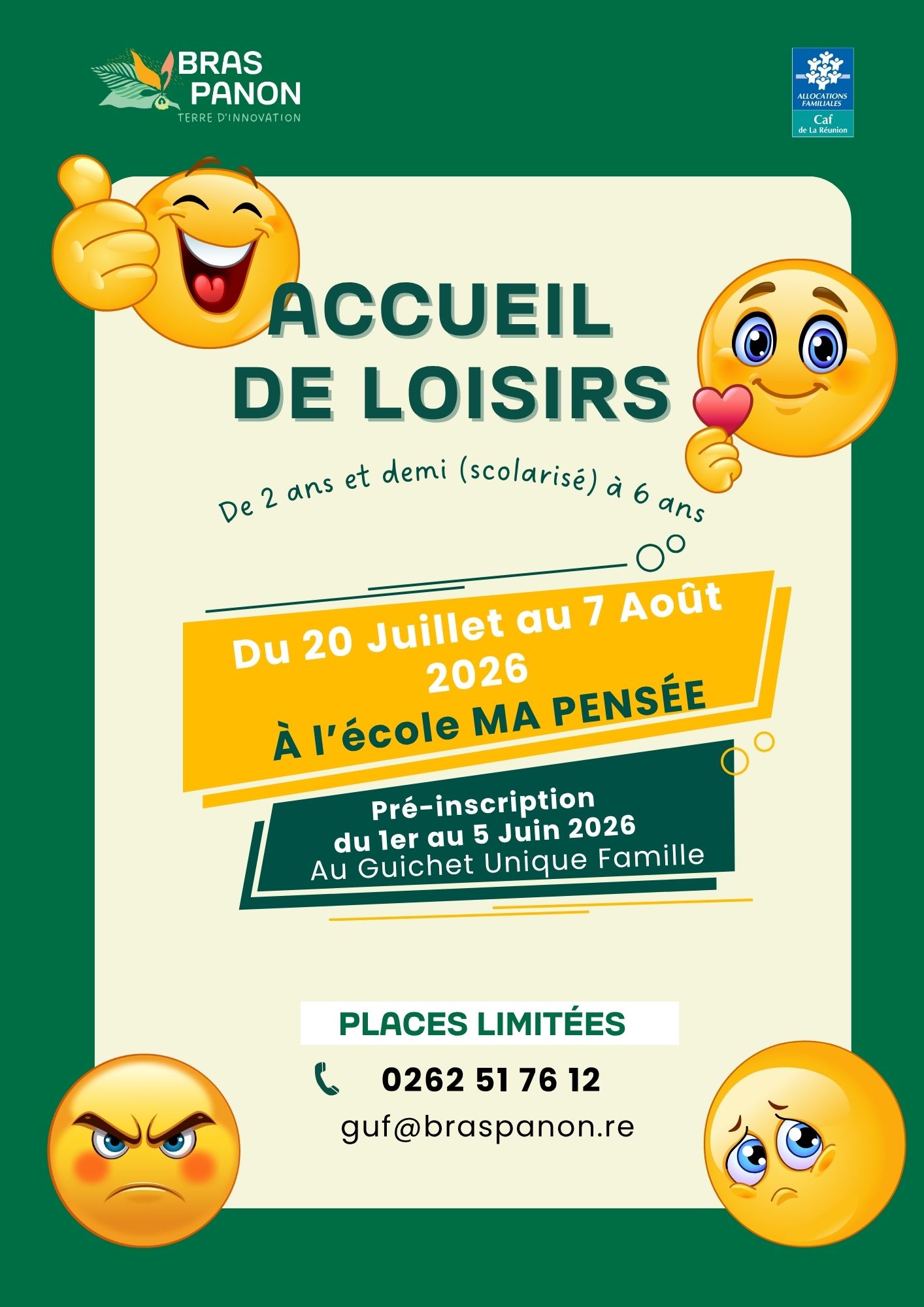 Accueil loisirs juillet