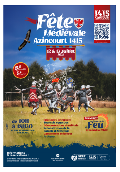 Fête Médiévale Azincourt 1415 (12/07/2025
-
13/07/2025)