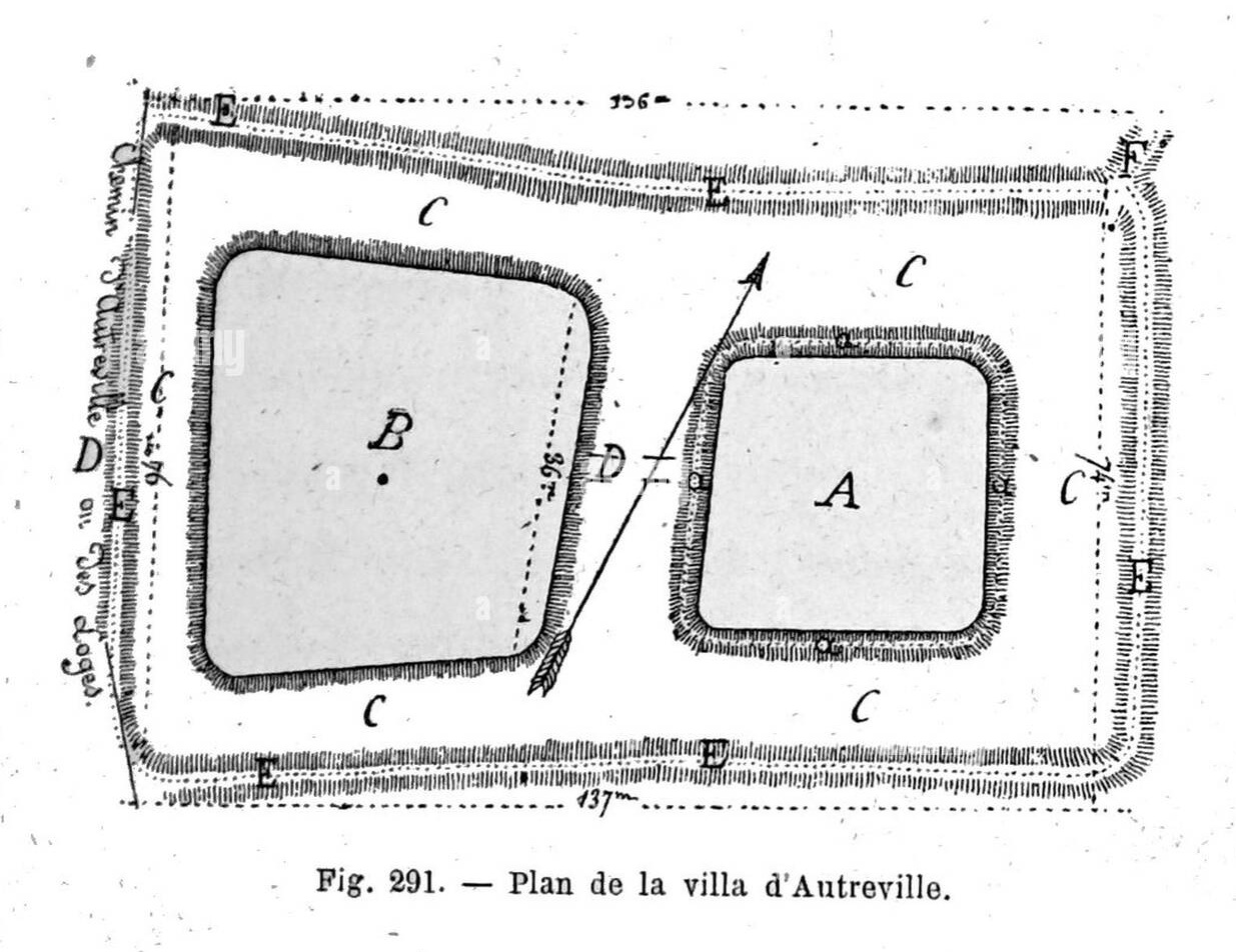 _7_ Plan de la villa mérovingienne d_Autreville dressé lors de la visite de Victor Leducq en 1934.jpg