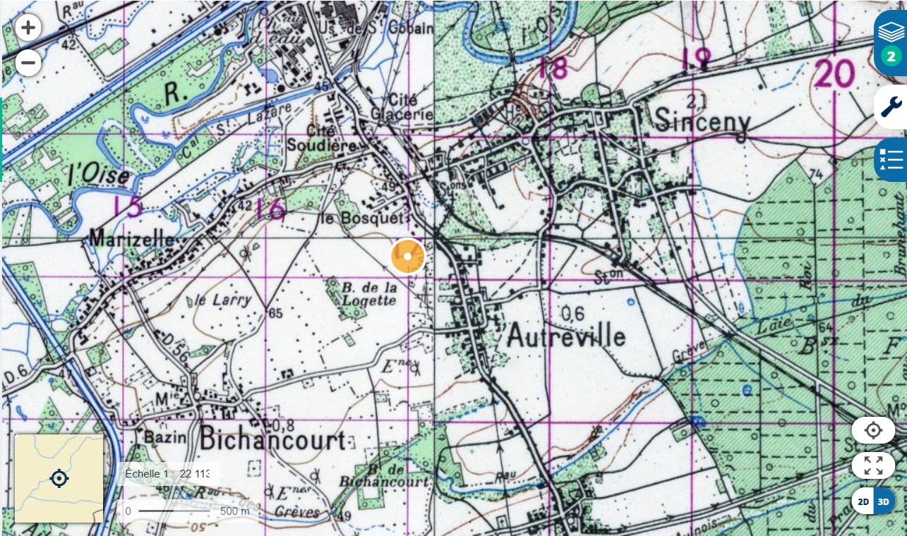 _7_ Le bois de la Logette sur une carte des années 1950.jpg