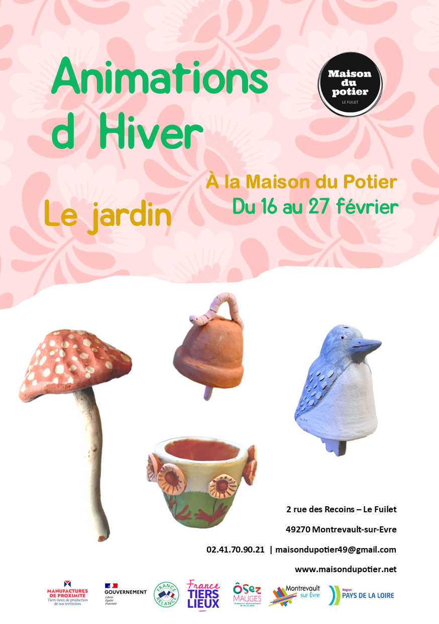 Première de couverture du livret de programme des animations des vacances de février. Thème : Au jardin
